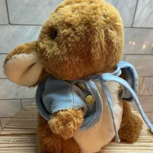 Brown and Blue Stuffed  PETER RABBITAnimal Toy